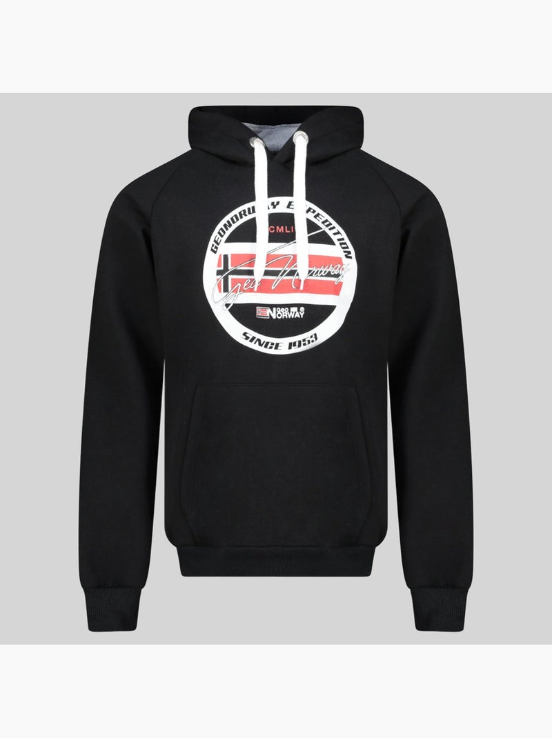 Sweat à capuche garis – geographical norway Noir - Kiabi