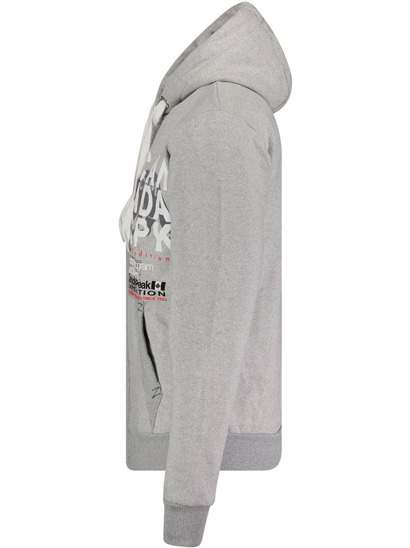 Sweat à capuche gasadeak – canadian peak Gris clair - Kiabi