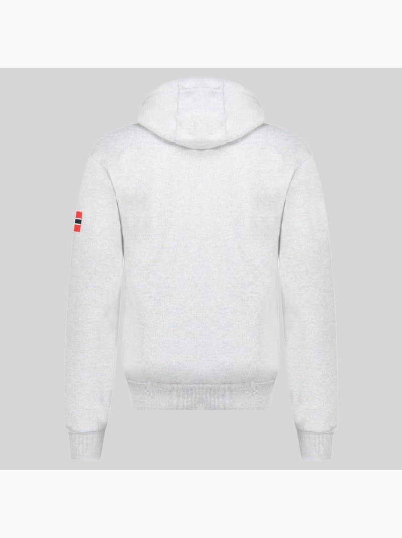 Sweat à capuche gasper – geographical norway Gris clair - Kiabi
