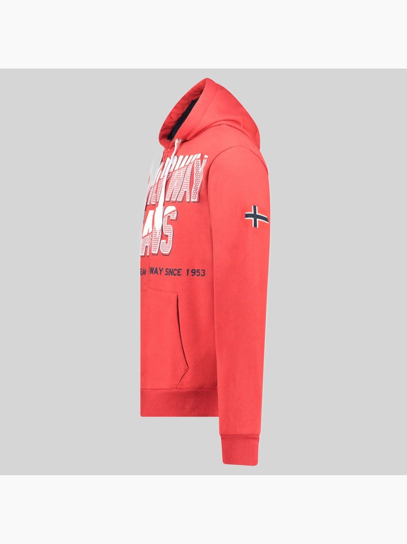 Sweat à capuche gasper – geographical norway Rouge - Kiabi