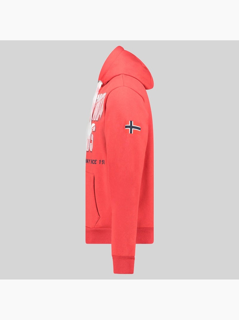 Sweat à capuche gasper – geographical norway Rouge - Kiabi