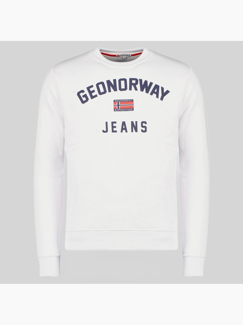 Sweat à capuche gassier – geographical norway Gris clair - Kiabi