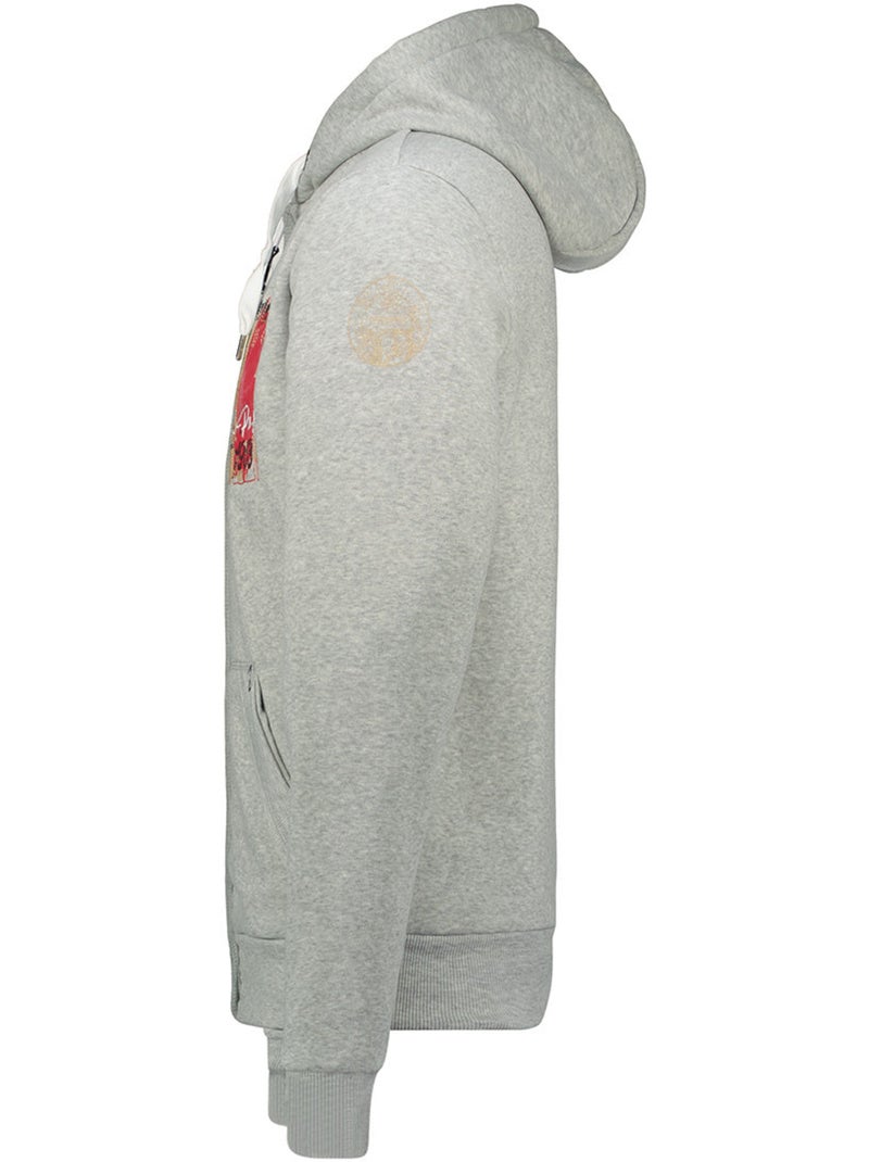 Sweat à capuche gayteak – canadian peak Gris clair - Kiabi