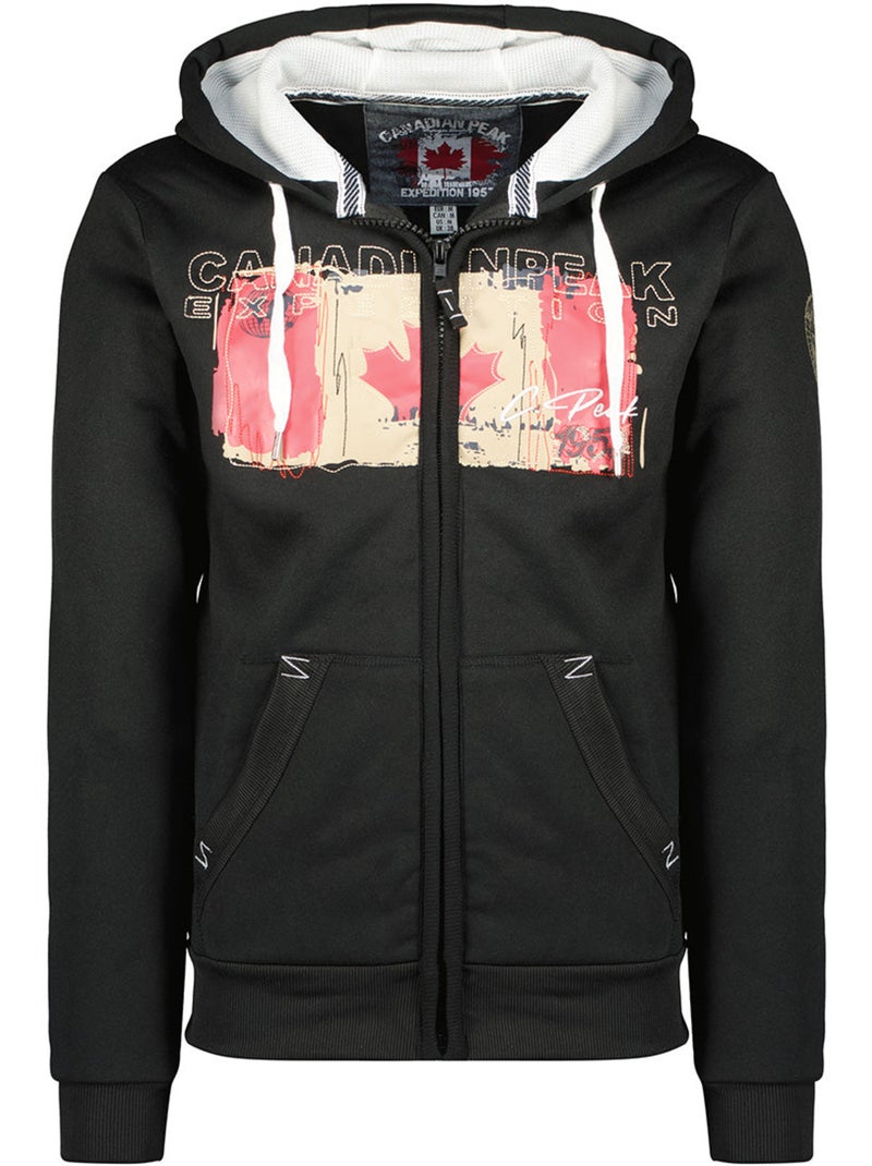 Sweat à capuche gayteak – canadian peak Noir - Kiabi