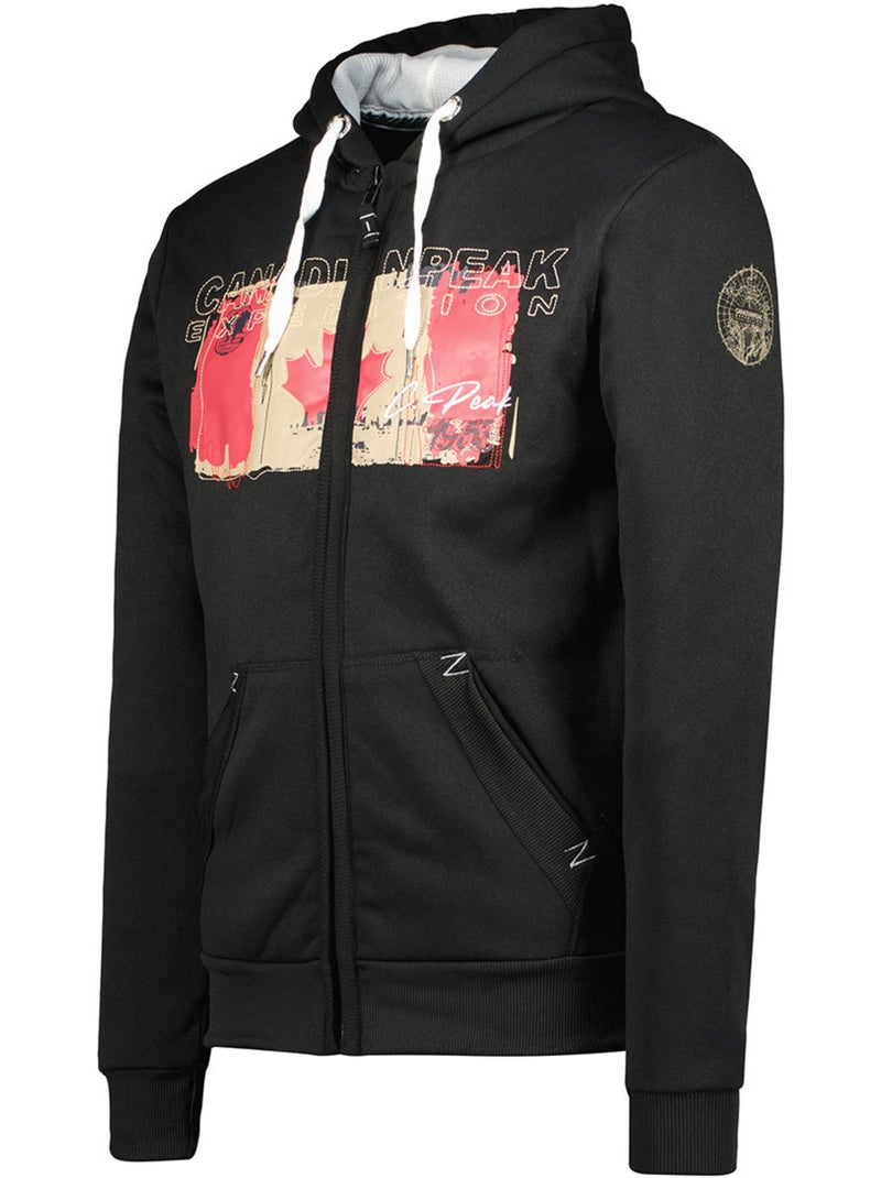 Sweat à capuche gayteak – canadian peak Noir - Kiabi