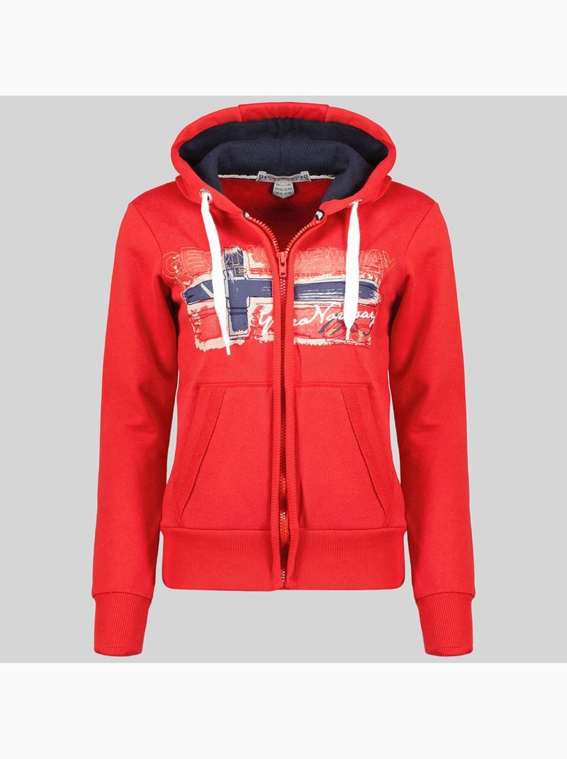 Sweat à capuche gayto – geographical norway Rouge - Kiabi