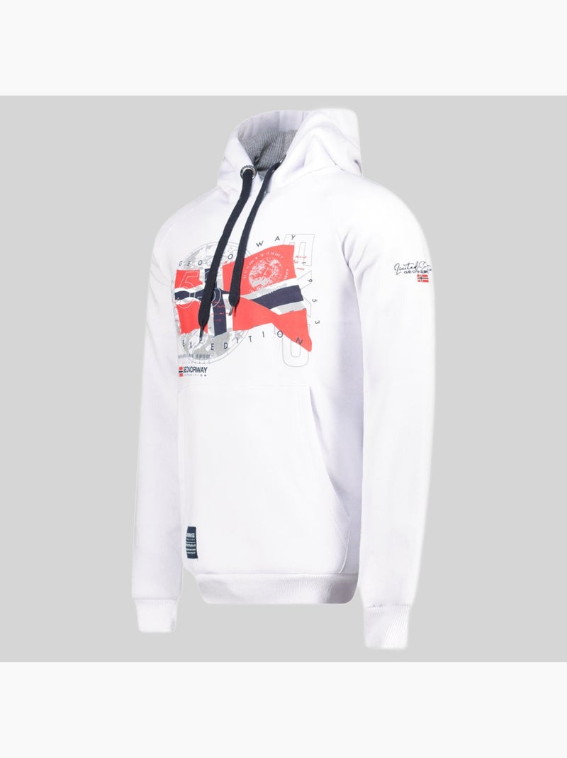 Sweat à capuche gdrap – geographical norway Blanc - Kiabi