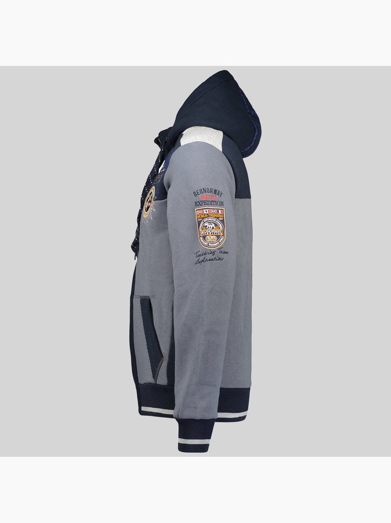 Sweat à capuche geday – geographical norway Gris foncé - Kiabi