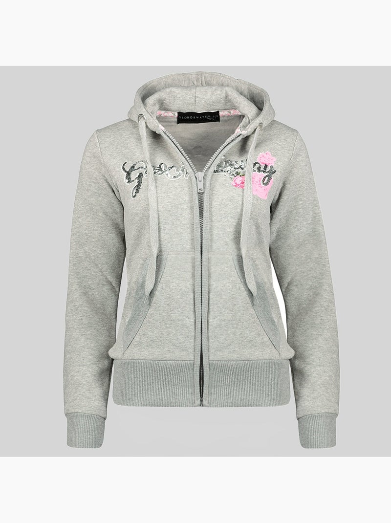 Sweat à capuche gelphine – geographical norway Gris clair - Kiabi