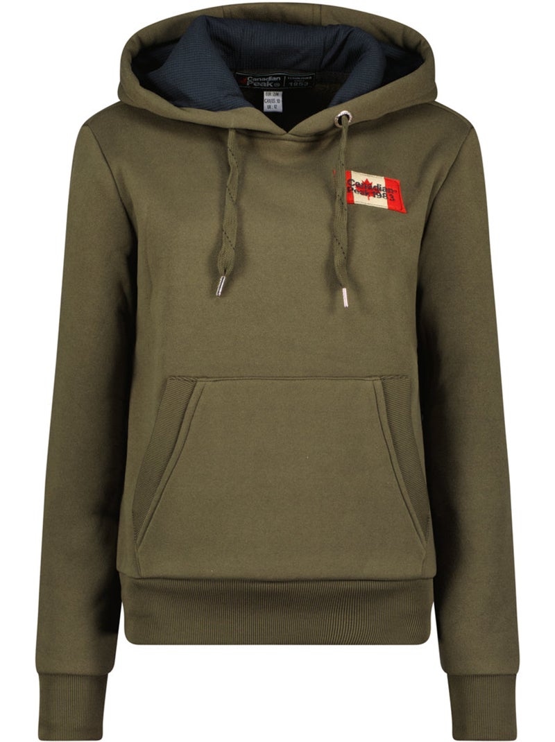 Sweat à capuche genifeak – canadian peak Kaki - Kiabi