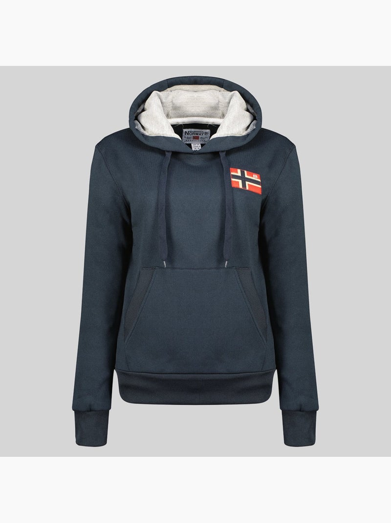 Sweat à capuche genifer – geographical norway Bleu marine - Kiabi