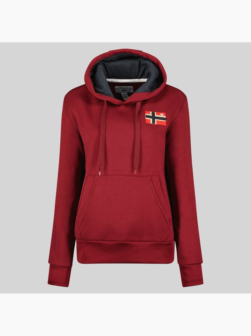 Sweat à capuche genifer – geographical norway Bordeaux - Kiabi