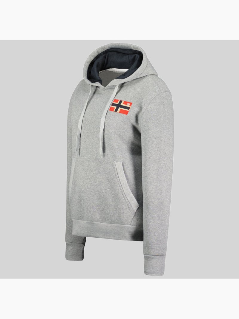 Sweat à capuche genifer – geographical norway Gris clair - Kiabi