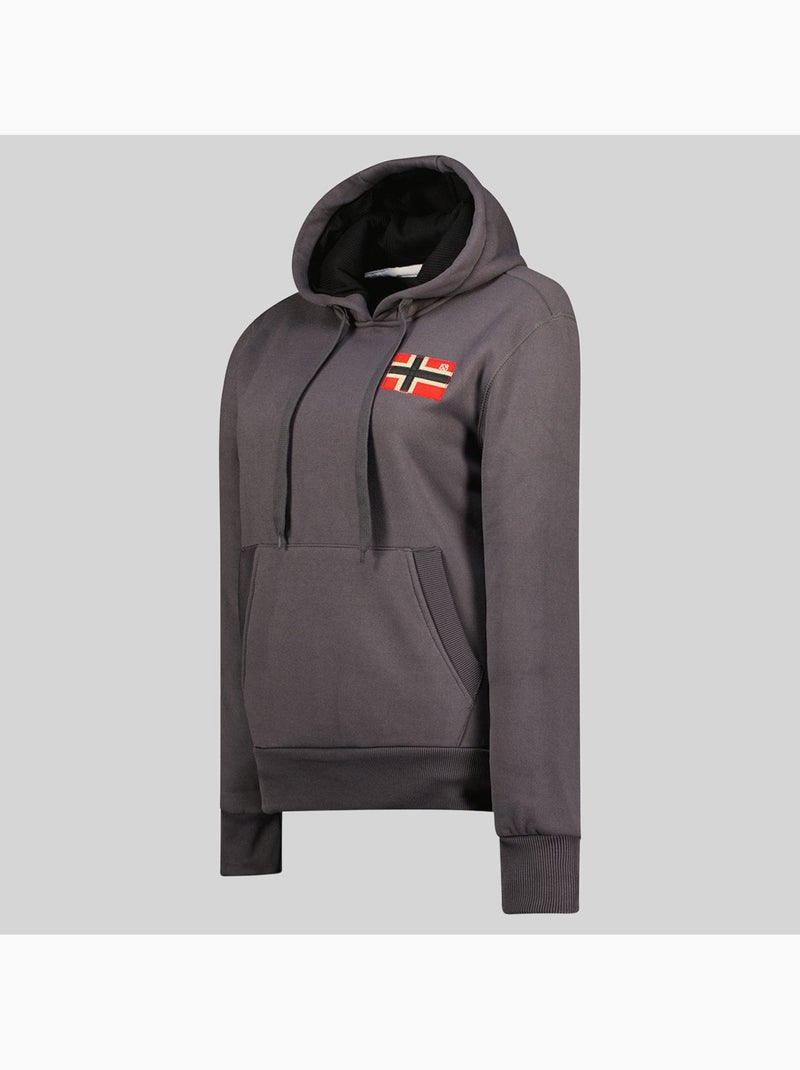 Sweat à capuche genifer – geographical norway Gris foncé - Kiabi