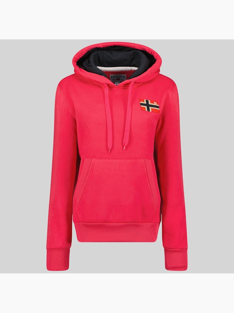 Sweat à capuche genifer – geographical norway Rose fluo - Kiabi