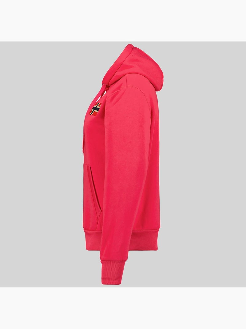 Sweat à capuche genifer – geographical norway Rose fluo - Kiabi