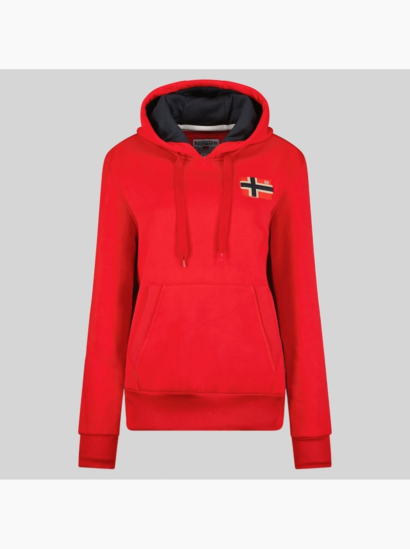 Sweat à capuche genifer – geographical norway Rouge - Kiabi