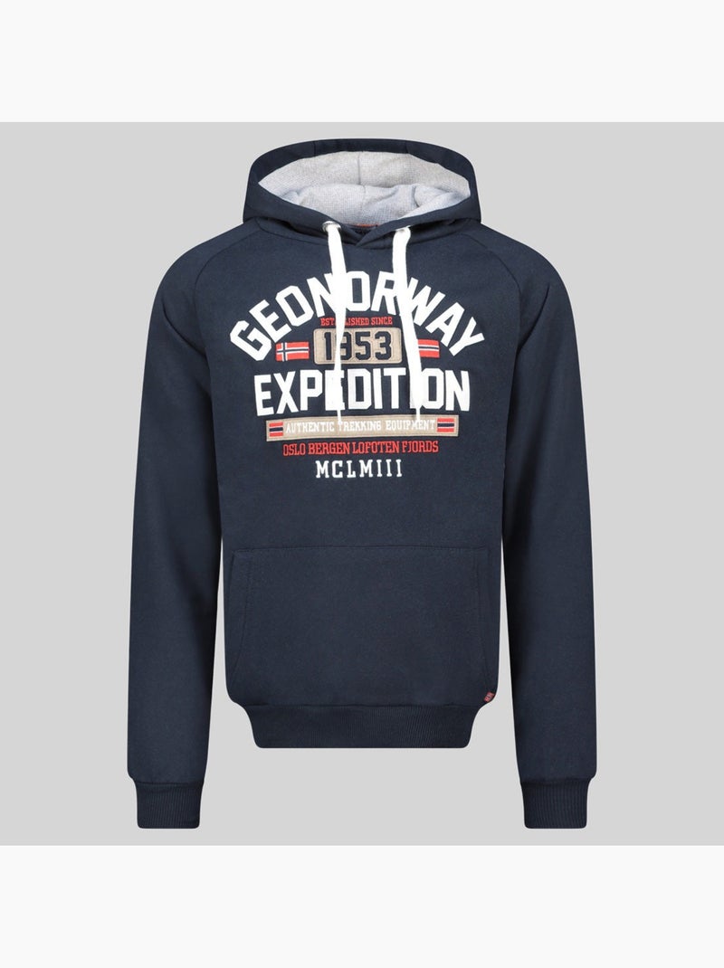 Sweat à capuche germanito – geographical norway Bleu marine - Kiabi