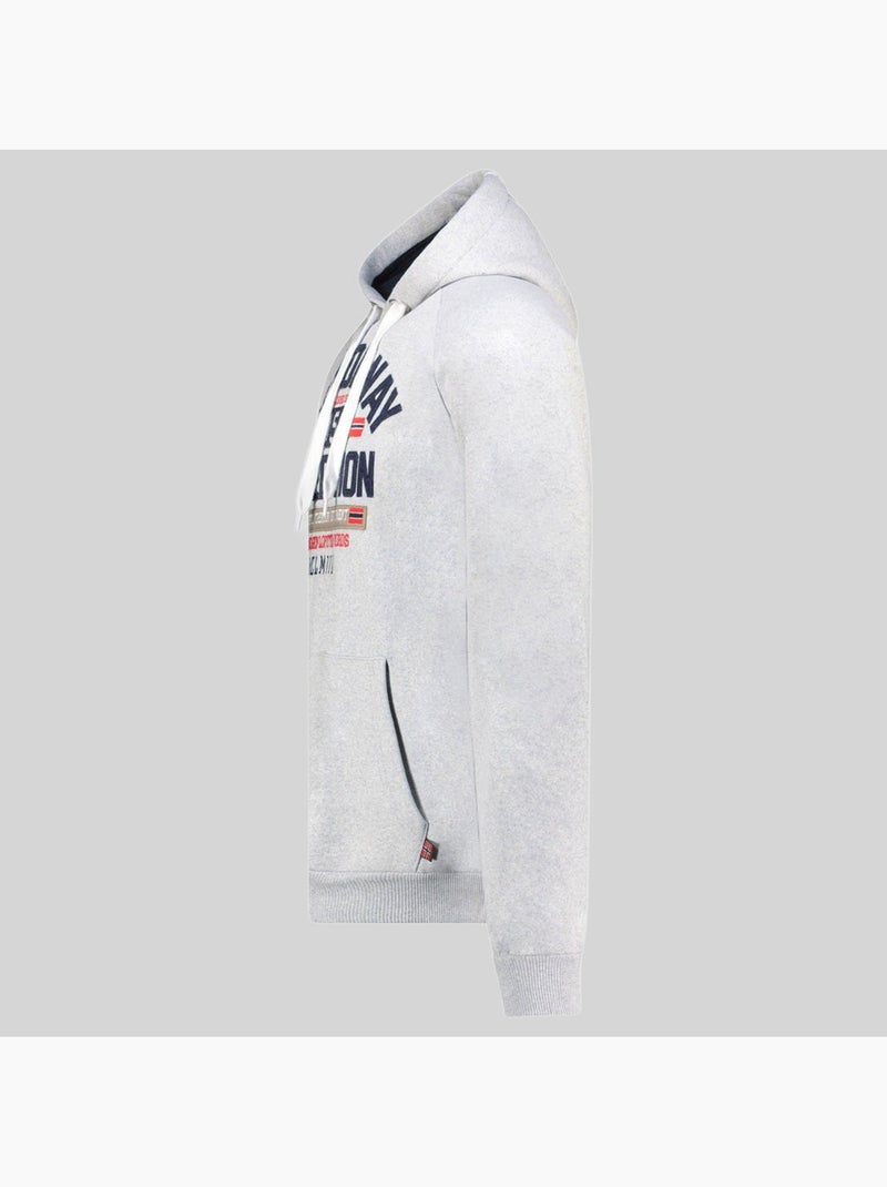 Sweat à capuche germanito – geographical norway Gris clair - Kiabi