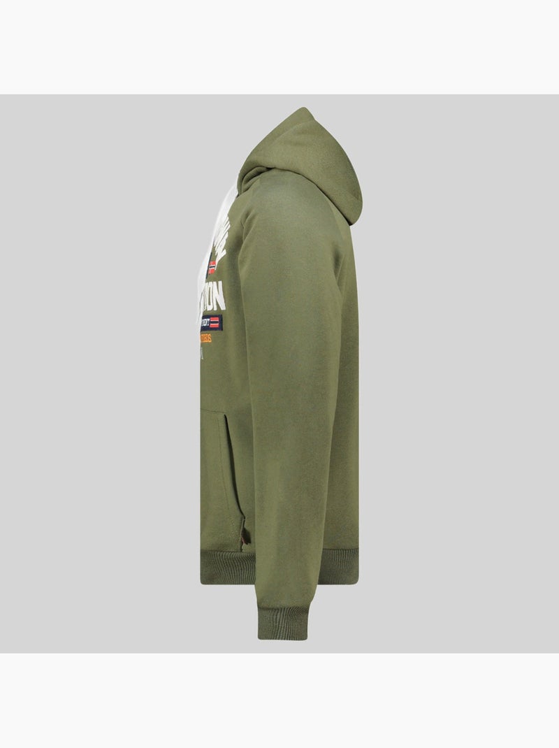 Sweat à capuche germanito – geographical norway Kaki - Kiabi