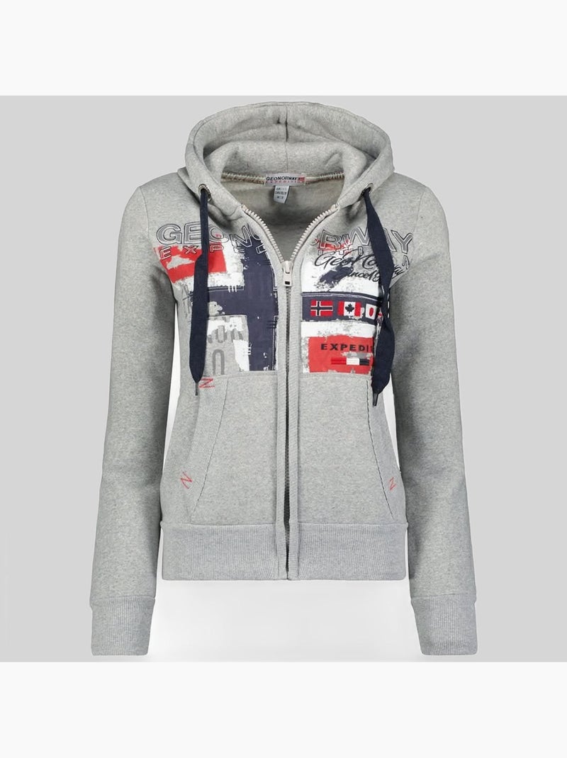 Sweat à capuche getchup – geographical norway Gris clair - Kiabi