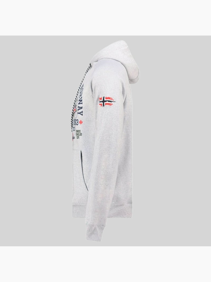 Sweat à capuche gexpe – geographical norway Gris clair - Kiabi