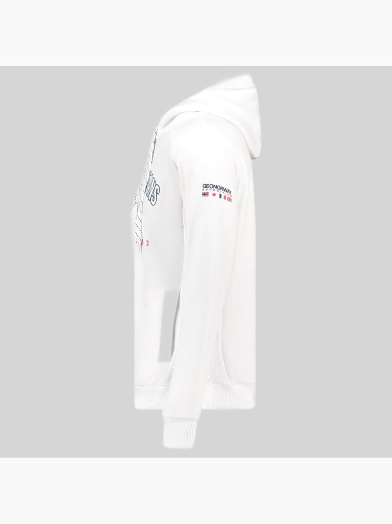 Sweat à capuche ghagen – geographical norway Blanc - Kiabi