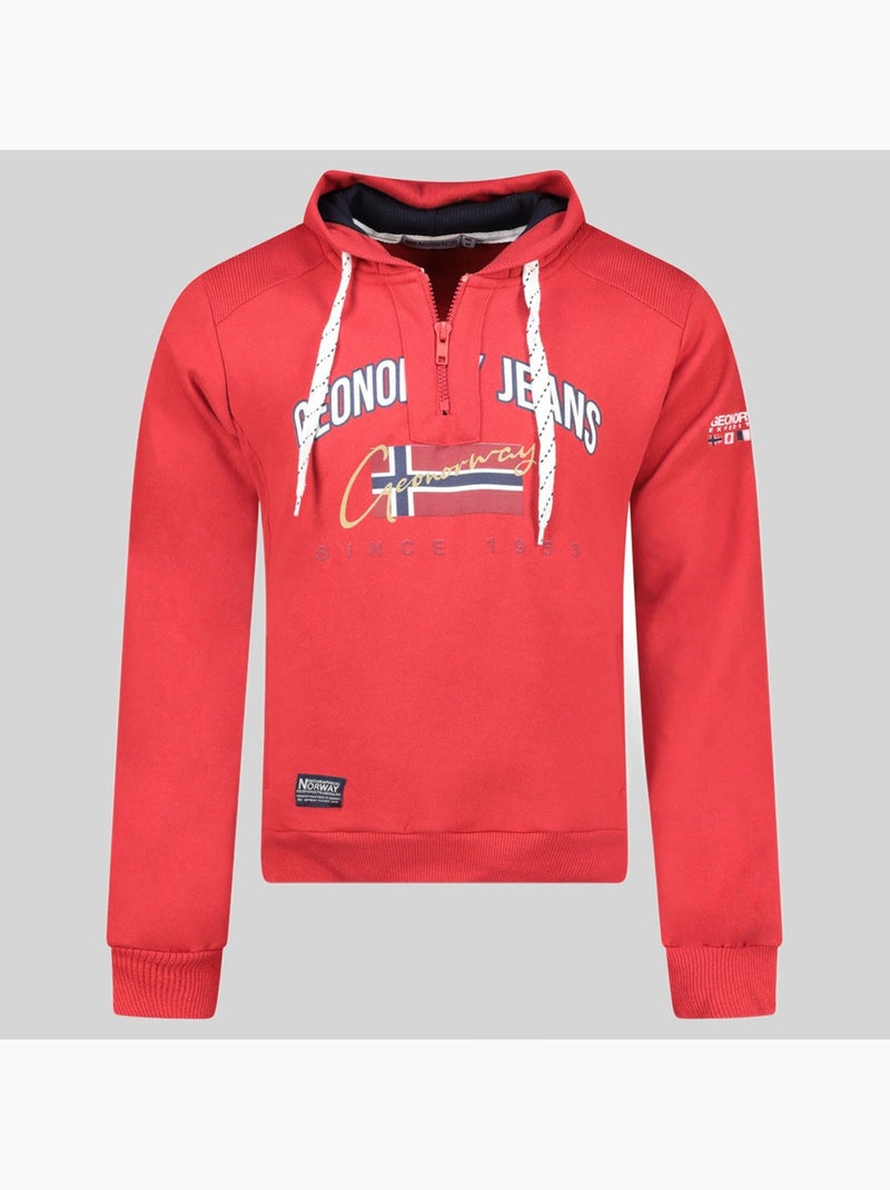 Sweat à capuche ghagen – geographical norway Rouge - Kiabi