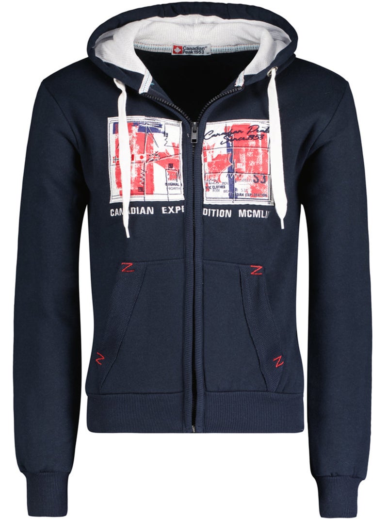 Sweat à capuche ginameak – canadian peak Bleu marine - Kiabi