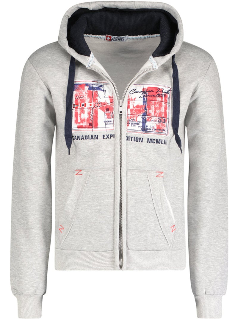 Sweat à capuche ginameak – canadian peak Gris - Kiabi