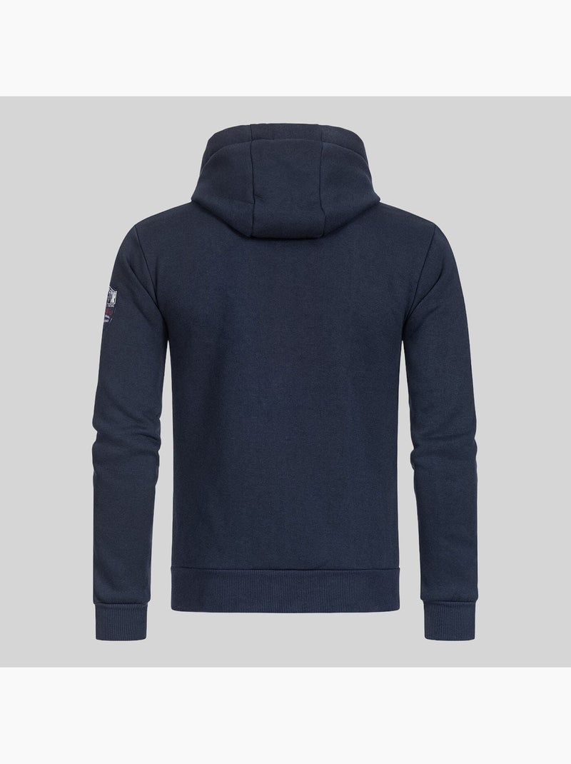 Sweat à capuche gisland – geographical norway Bleu marine - Kiabi