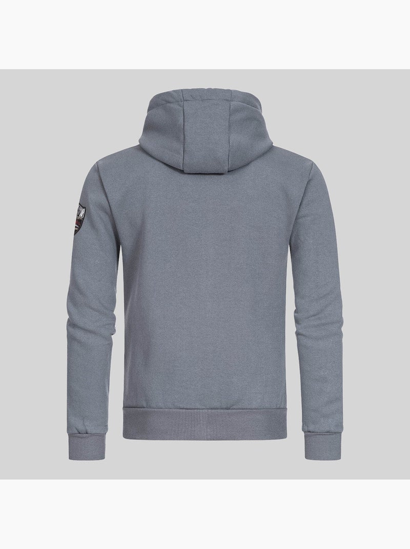 Sweat à capuche gisland – geographical norway Gris foncé - Kiabi