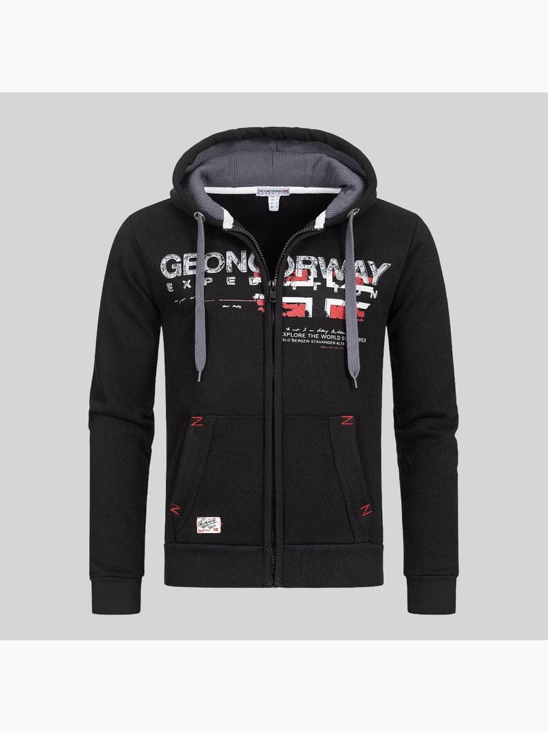 Sweat à capuche gisland – geographical norway Noir - Kiabi