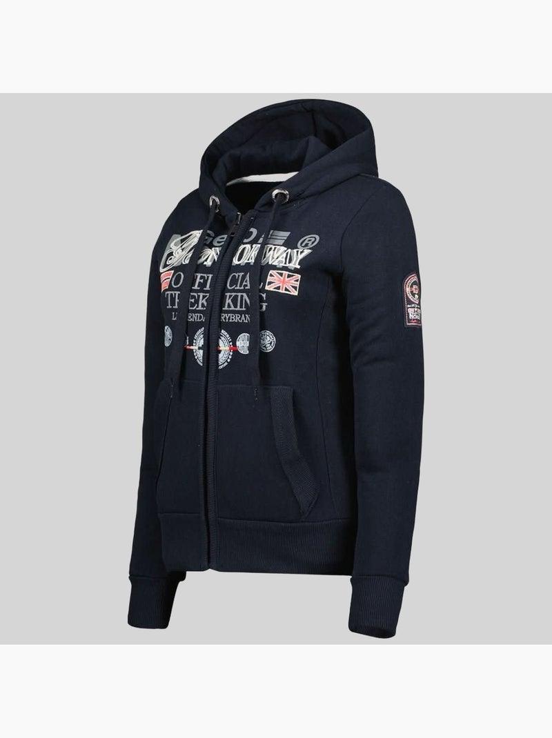 Sweat à capuche gladys – geographical norway Bleu marine - Kiabi