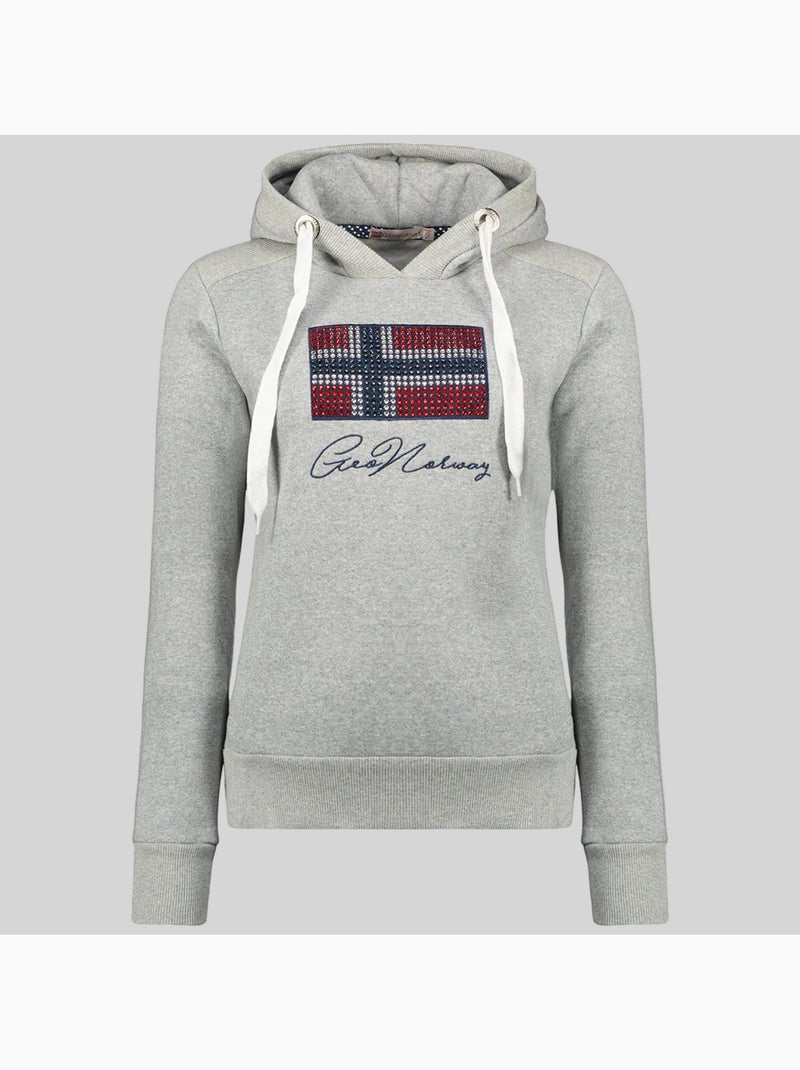 Sweat à capuche goisette – geographical norway Gris clair - Kiabi