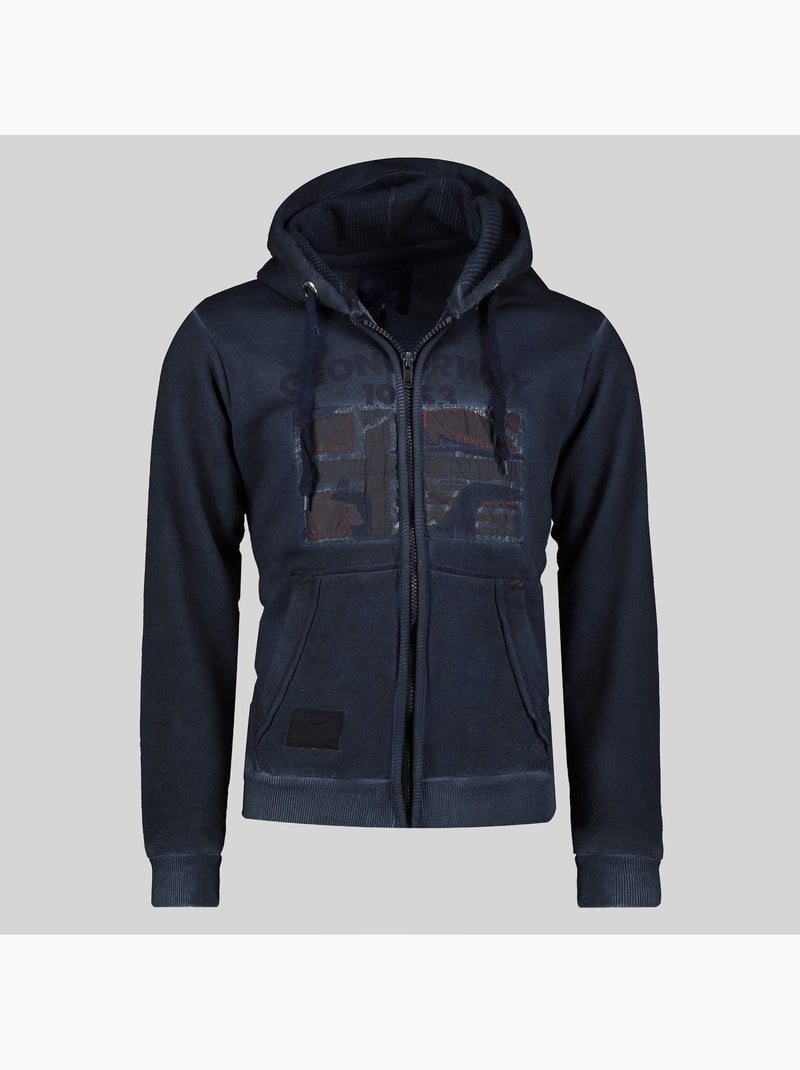 Sweat à capuche gotz – geographical norway Bleu marine - Kiabi