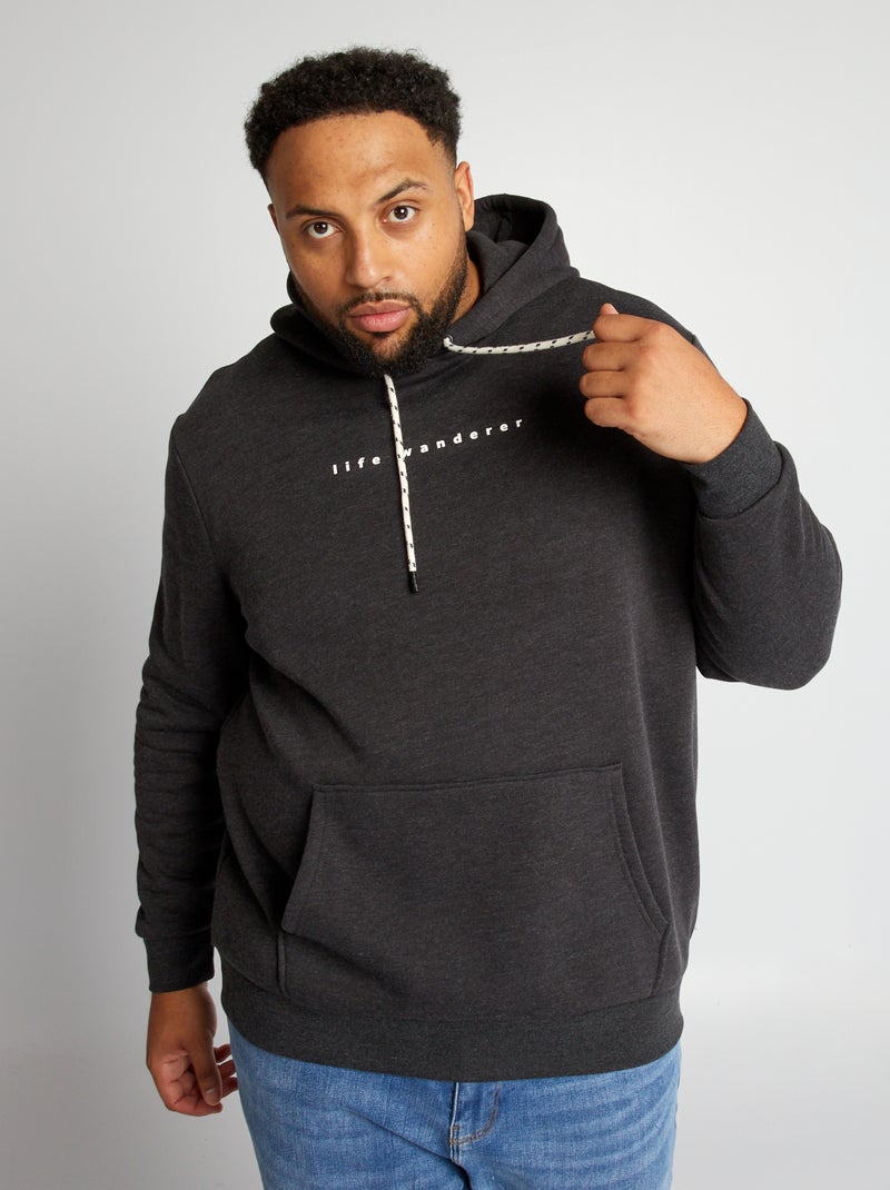 Sweat à capuche Gris - Kiabi
