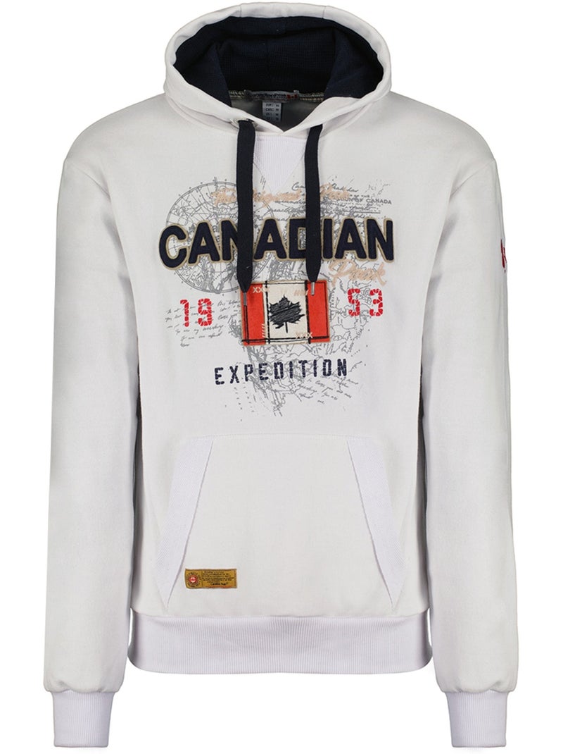 Sweat à capuche guitreak – canadian peak Blanc - Kiabi