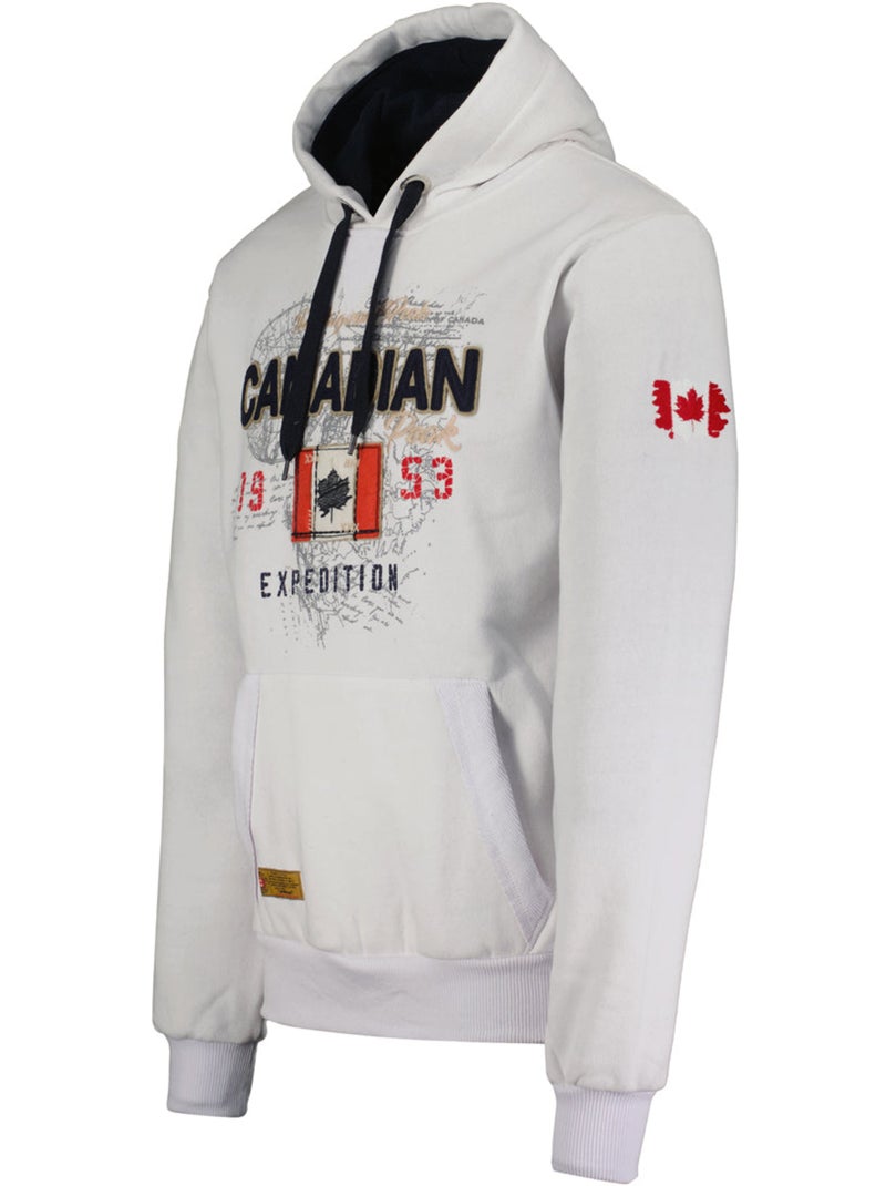 Sweat à capuche guitreak – canadian peak Blanc - Kiabi