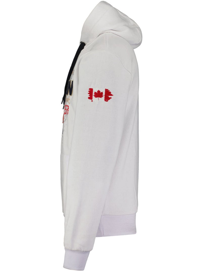 Sweat à capuche guitreak – canadian peak Blanc - Kiabi
