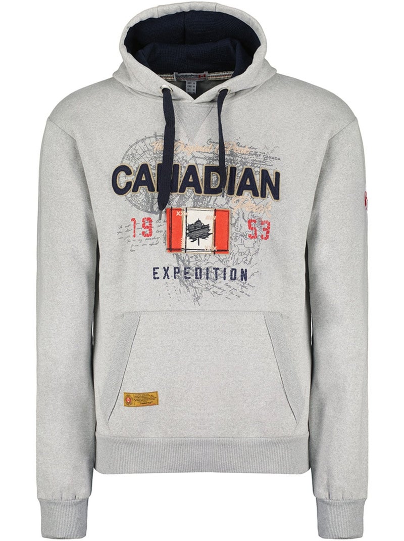 Sweat à capuche guitreak – canadian peak Gris clair - Kiabi