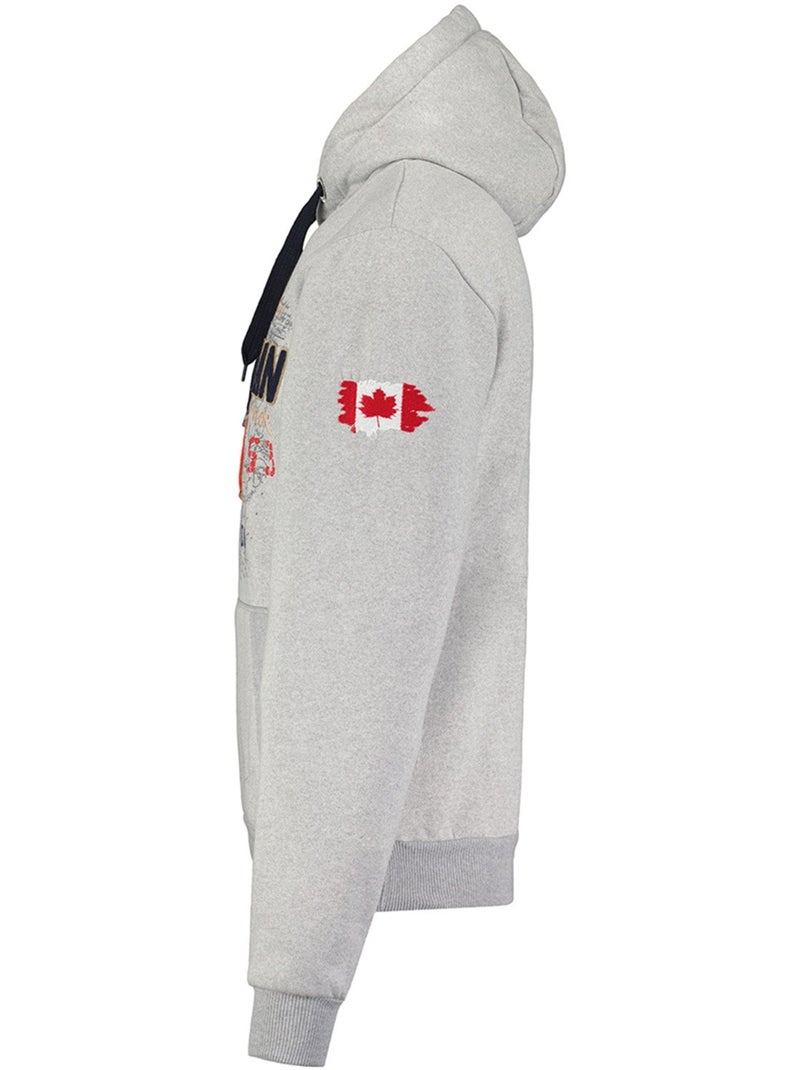 Sweat à capuche guitreak – canadian peak Gris clair - Kiabi