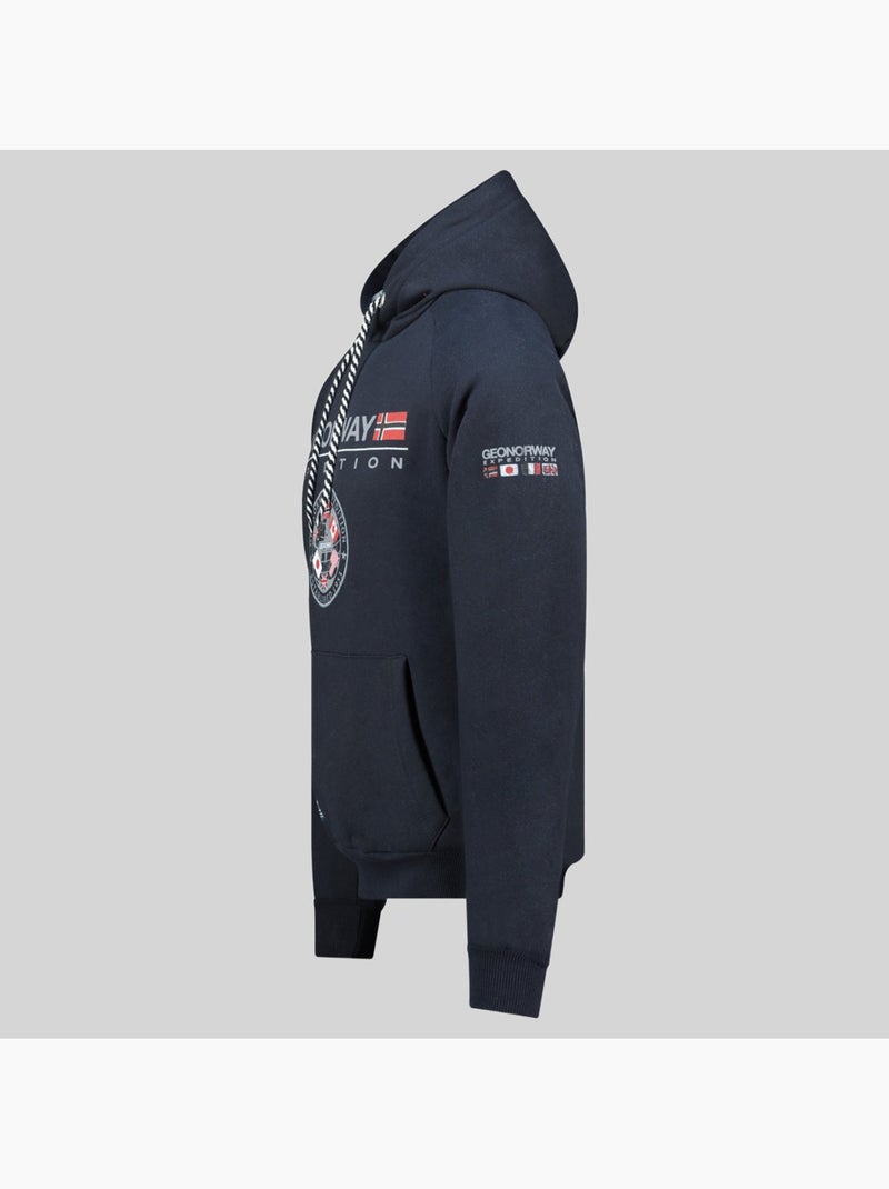 Sweat à capuche gvick – geographical norway Bleu marine - Kiabi