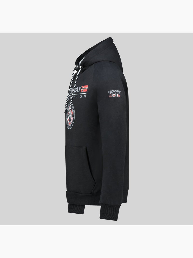 Sweat à capuche gvick – geographical norway Noir - Kiabi