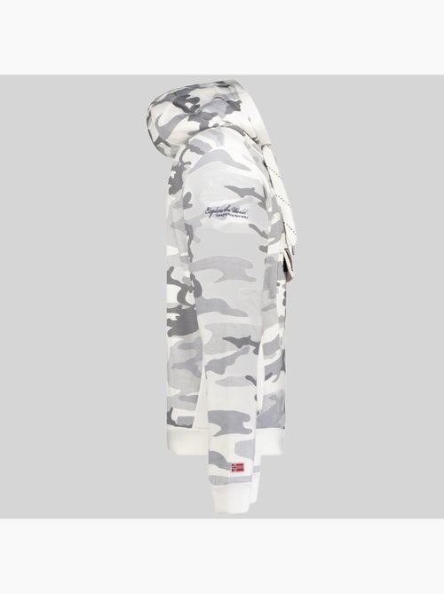 Sweat à capuche gymclass camo – geographical norway - Kiabi
