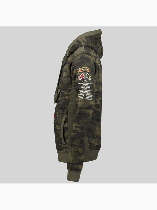 Sweat à capuche gymclass camo – geographical norway - Kiabi