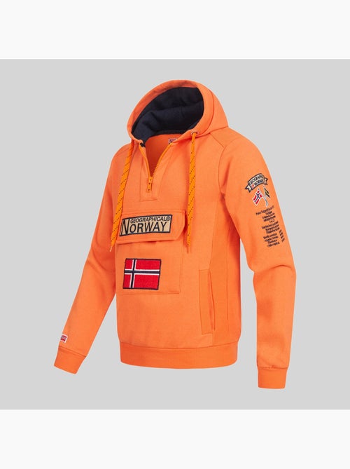 Sweat à capuche gymclass fluo – geographical norway - Kiabi Sweat à capuche gymclass fluo – geographical norway - Kiabi