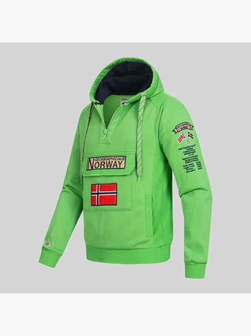 Sweat à capuche gymclass fluo – geographical norway - Kiabi Sweat à capuche gymclass fluo – geographical norway - Kiabi