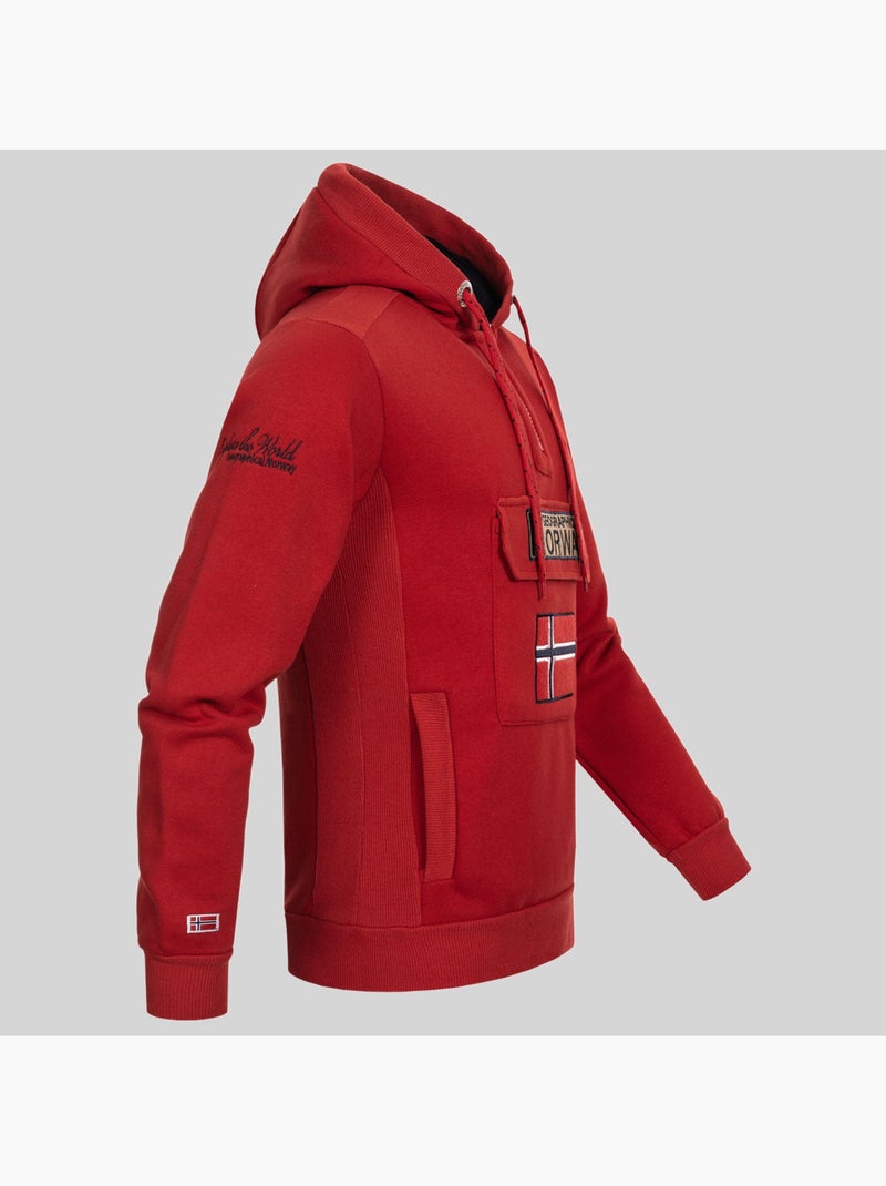 Sweat à capuche gymclass – geographical norway Bleu ciel - Kiabi