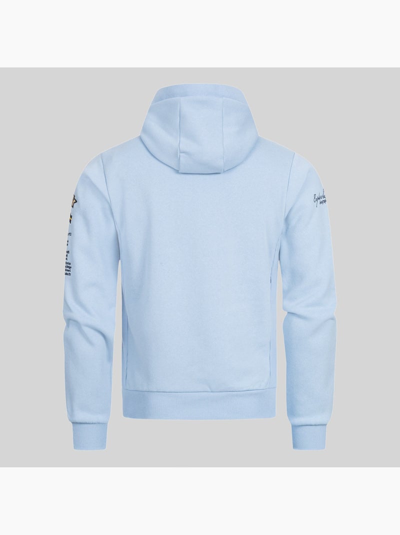 Sweat à capuche gymclass – geographical norway Bleu pétrole - Kiabi